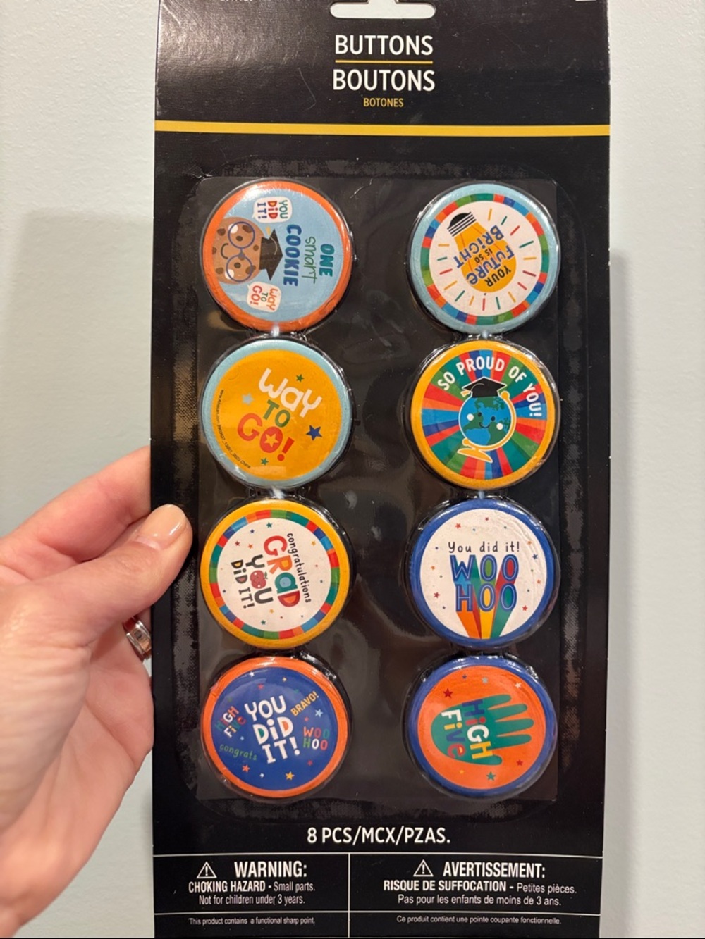 Kids Drawstring Backpack + Reward Buttons Set - Picture 2 of 5